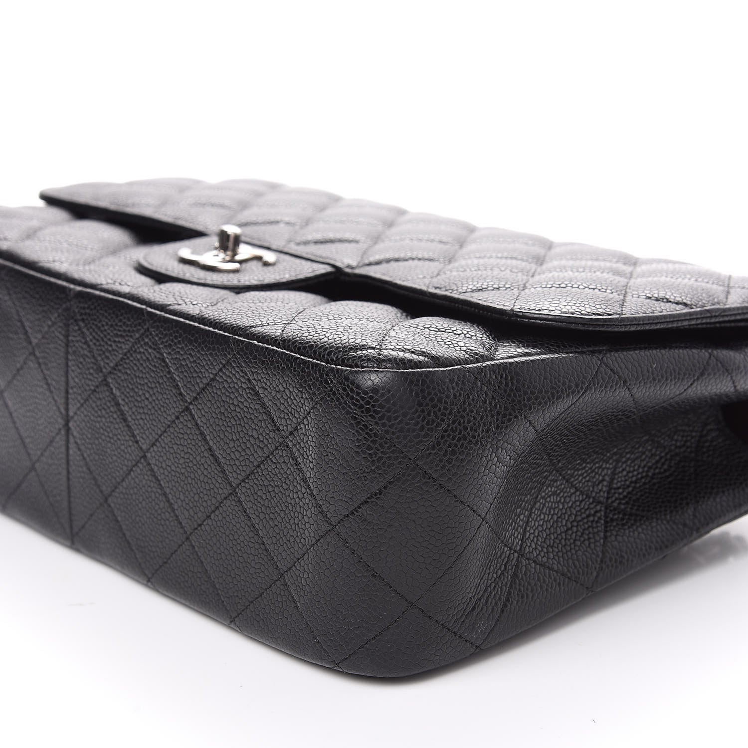Chanel Caviar Quilted Jumbo Double Flap Black 6 of 11