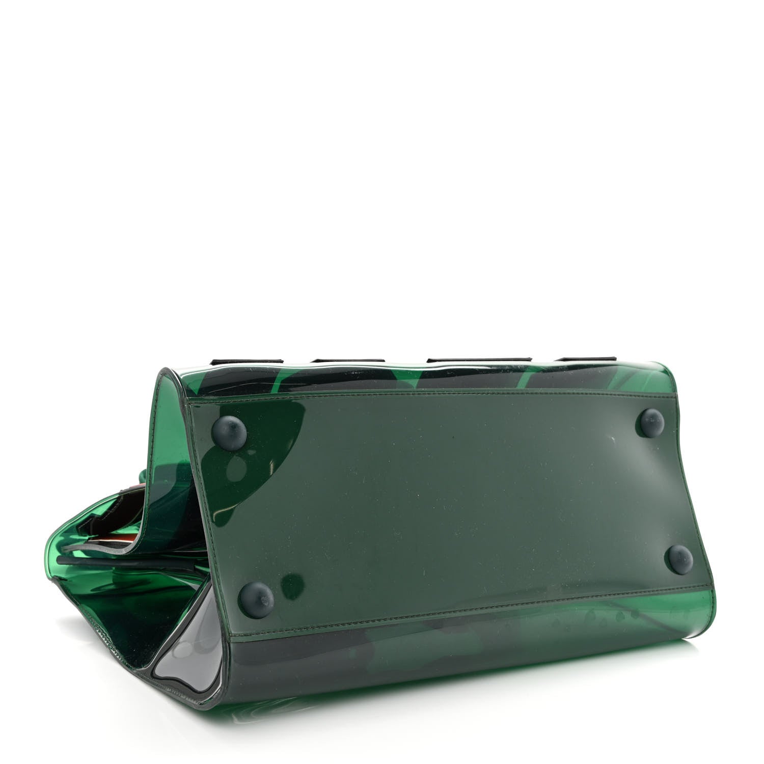 Delvaux PVC The Hero 1829 Brillant Satchel Vert 4 of 12