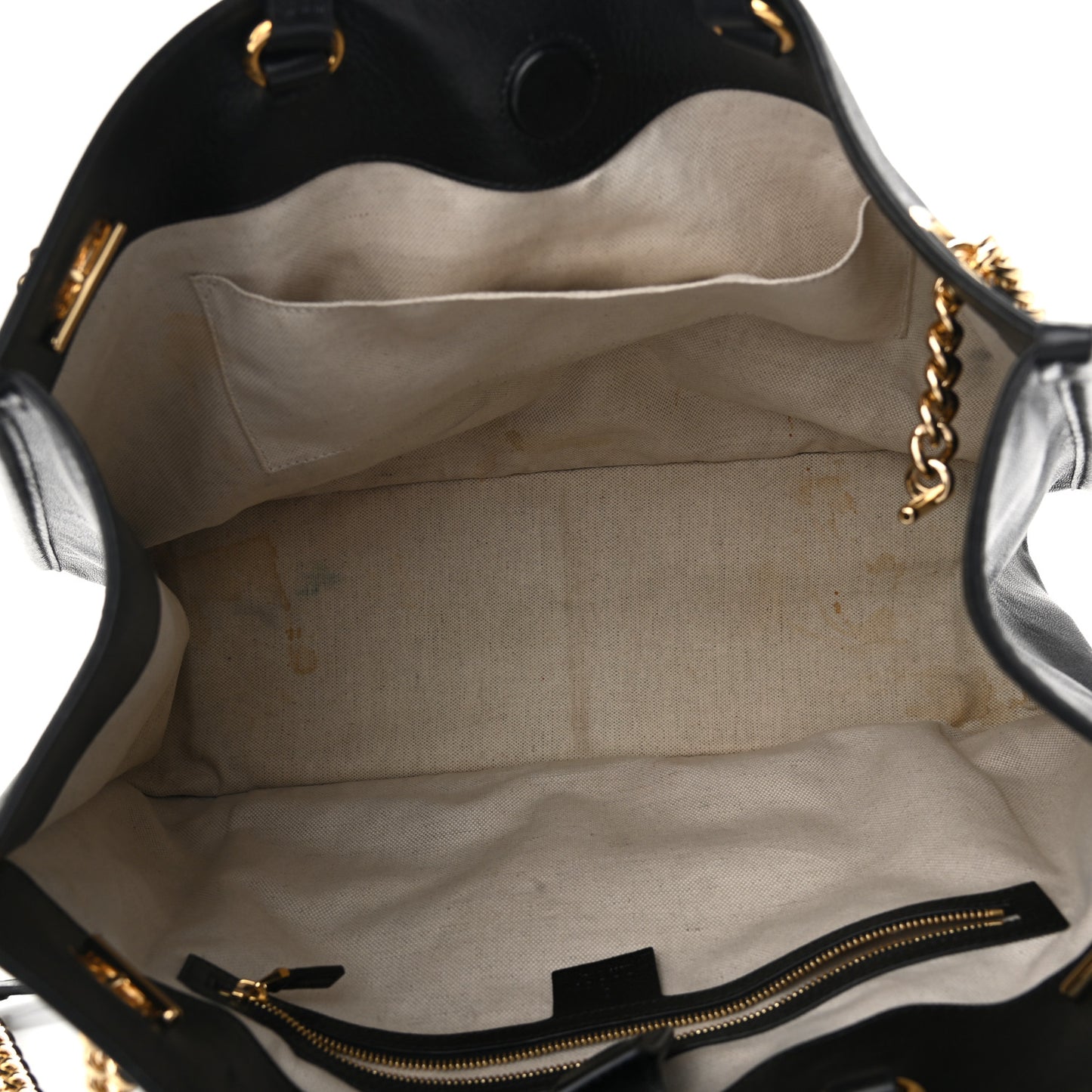Calfskin Large Horsebit 1955 Tote Bag Black