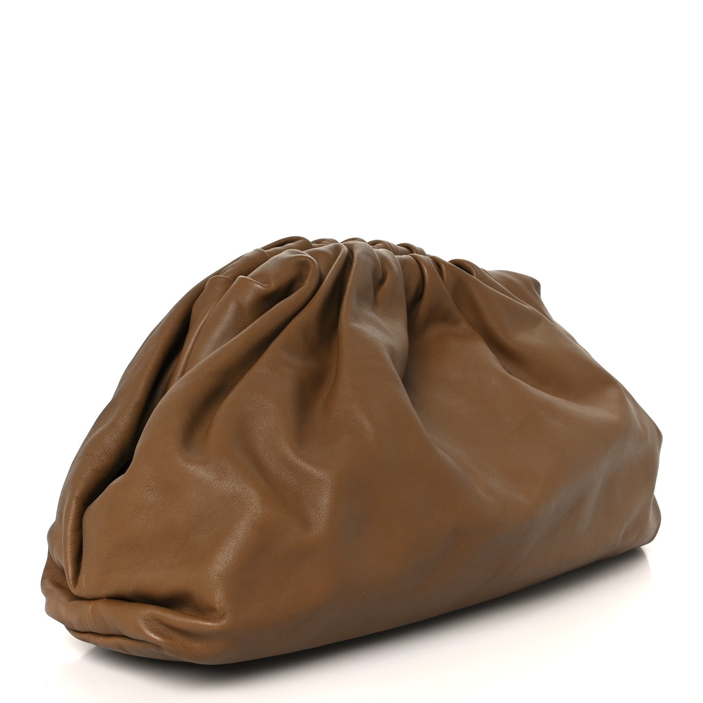 Smooth Butter Calf The Pouch Oversized Clutch Cammello
