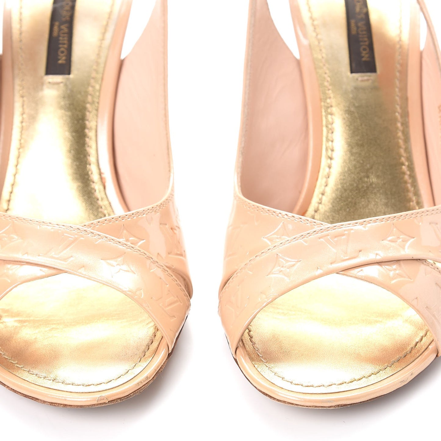 Vernis No Doubt Slingback Heels 36.5 Rose Poudre