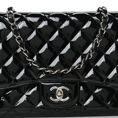 Chanel Patent Quilted Jumbo Single Flap Black 6 of 8