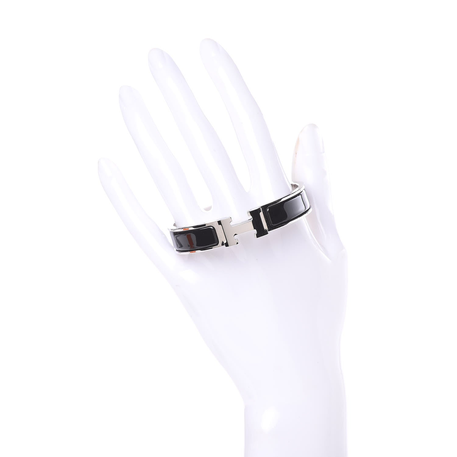 Hermes Enamel Narrow Clic Clac H Bracelet PM Black 6 of 6
