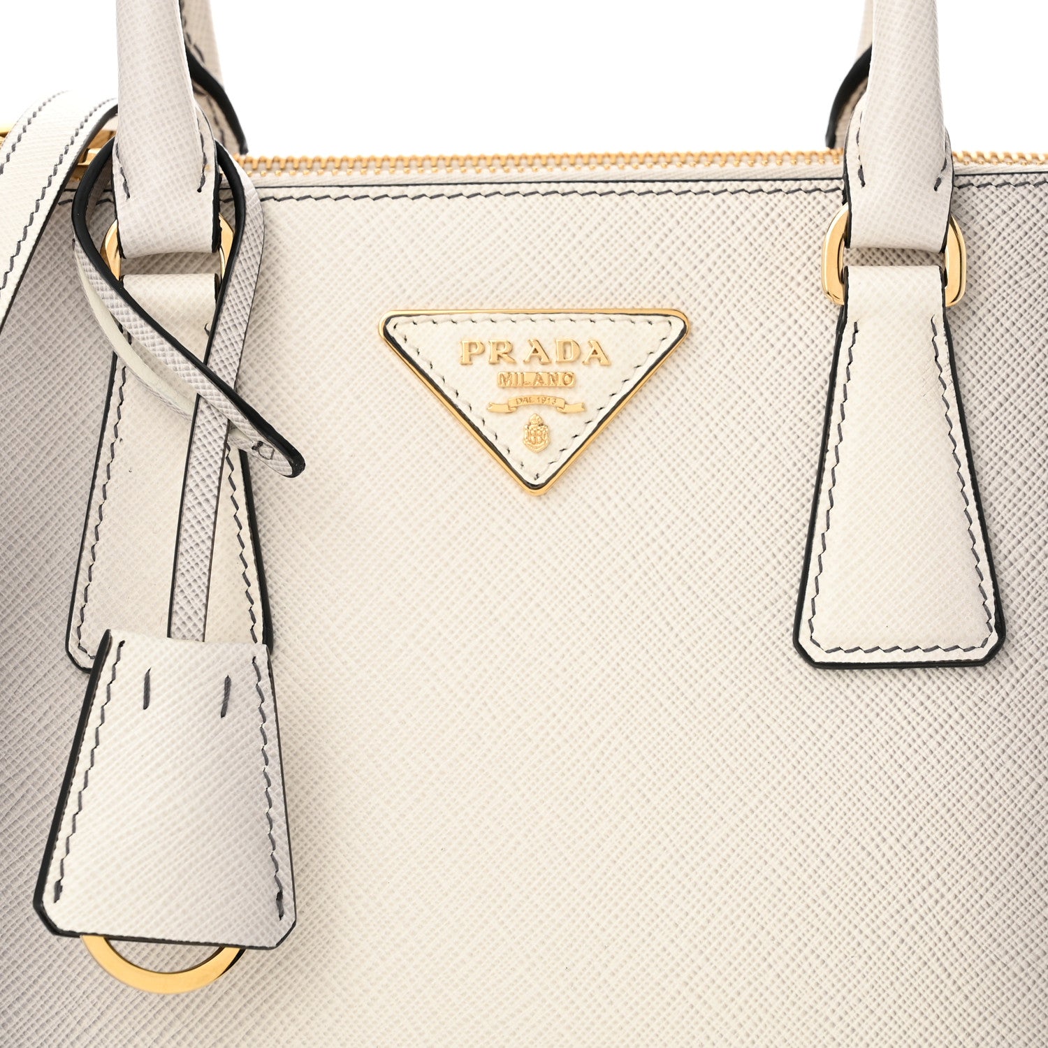 Prada Saffiano Lux Ombre Small Galleria Double Zip Tote Gradient White 8 of 11
