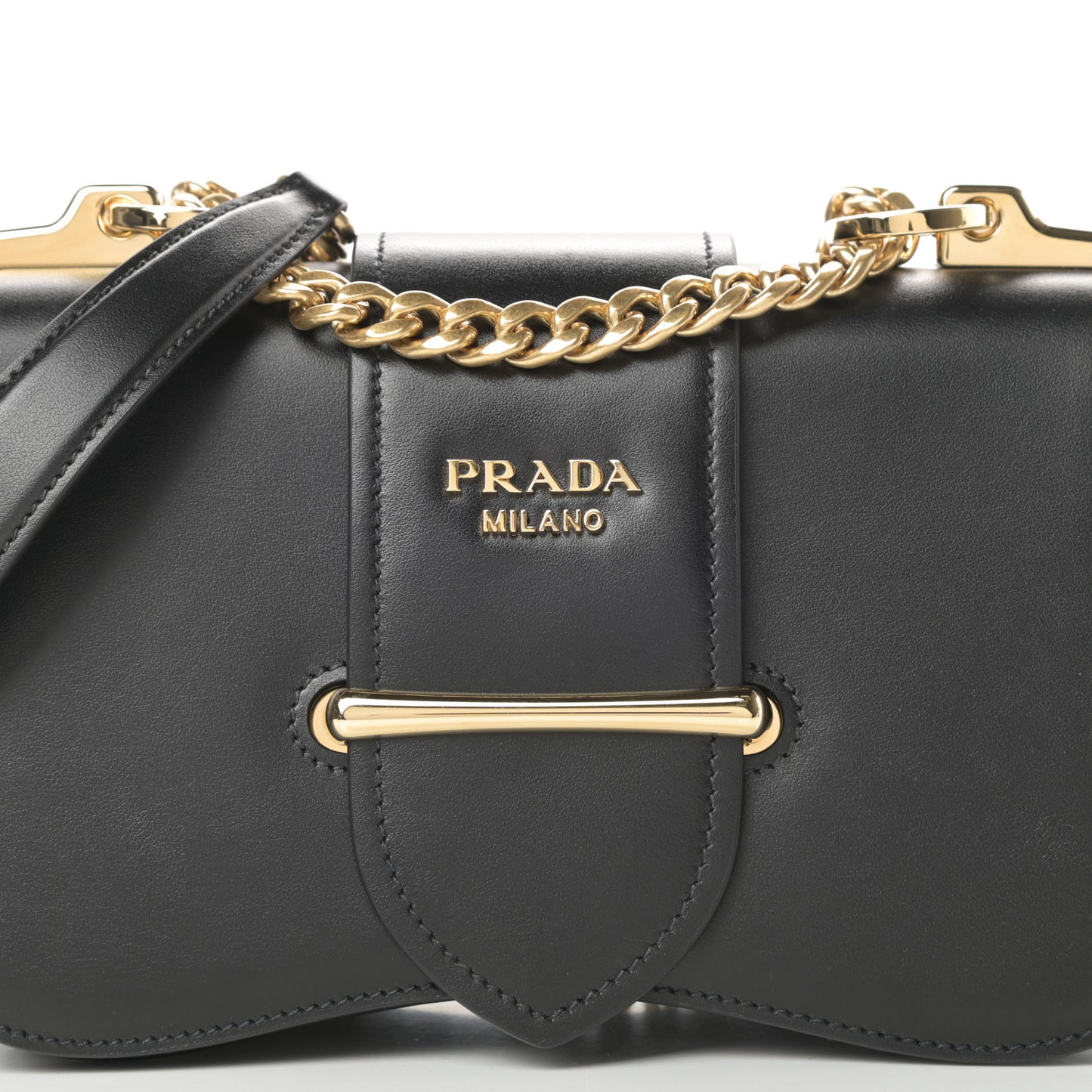 City Calfskin Sidonie Small Chain Crossbody Bag Black