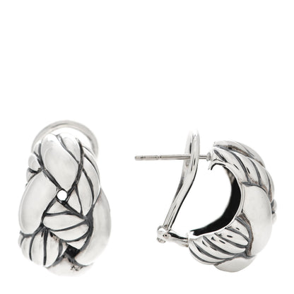 David Yurman Sterling Silver 20mm Cordelia Earrings 1 of 5