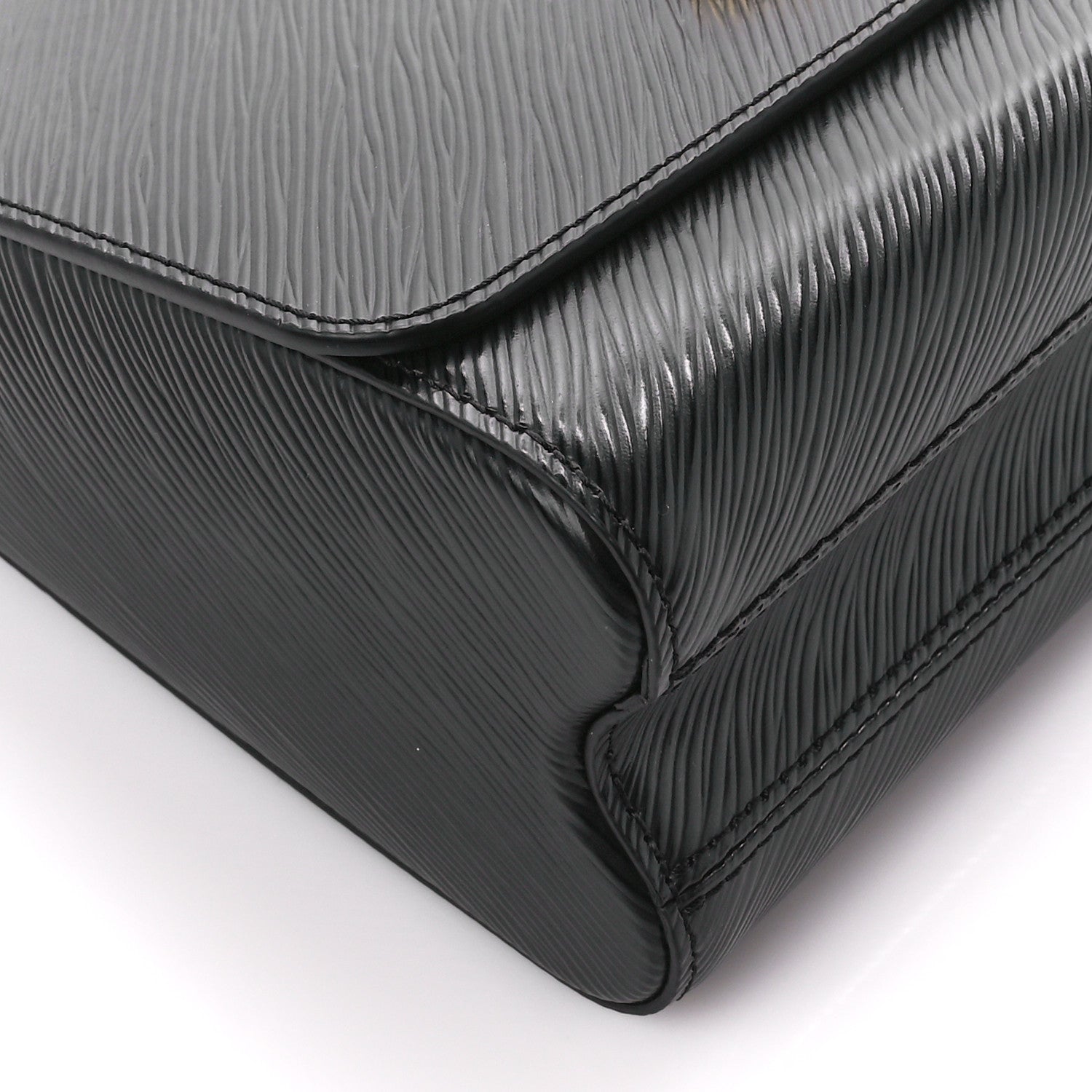 Louis Vuitton Epi Twist Braided Strap Shoulder Bag MM Black 9 of 10