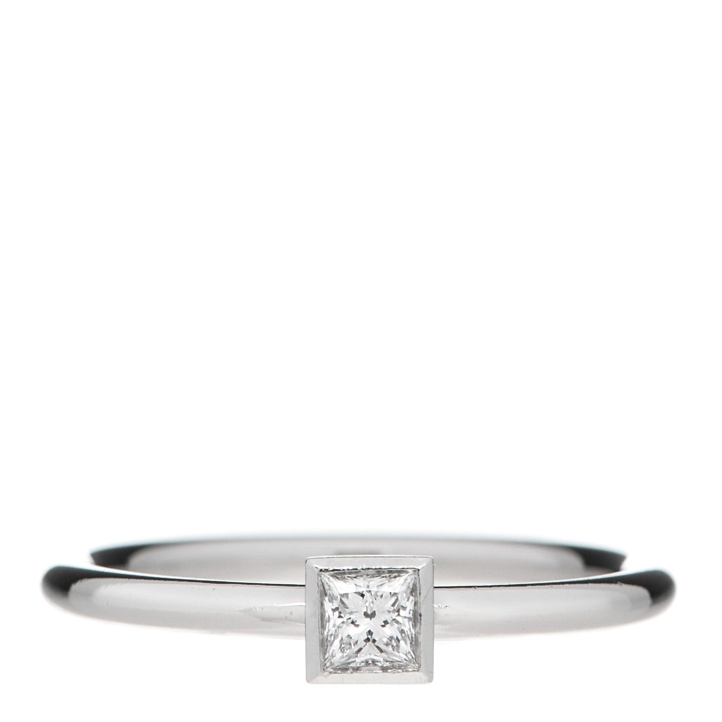 Platinum Diamond .16ct Bezet Ring 53 6.25