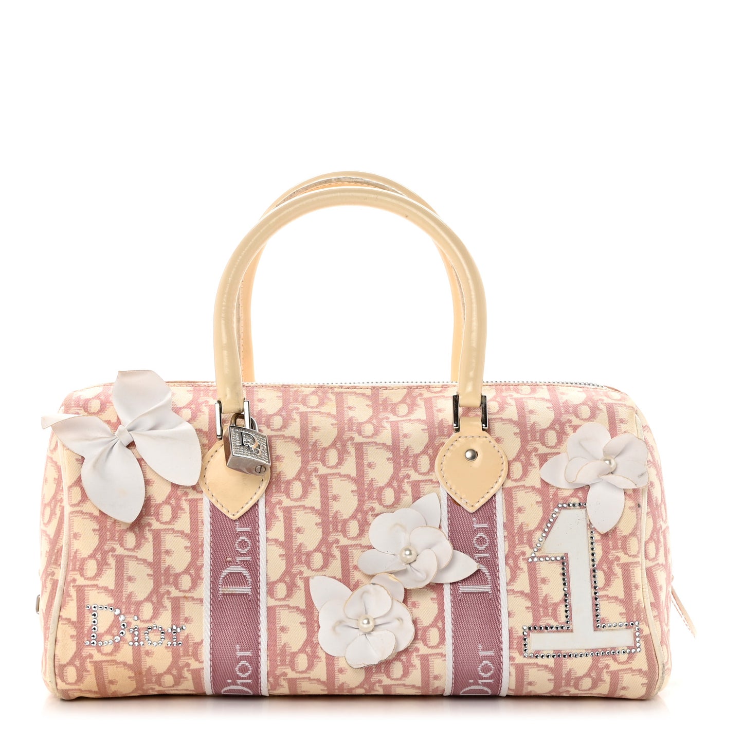 Monogram Girly Boston Pink