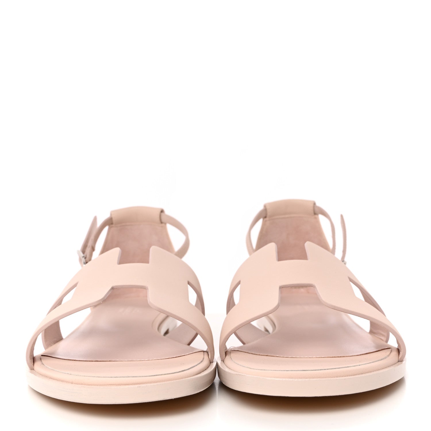 Hermes Epsom Santorini Sandals 39 Rose Porcelaine 2 of 11