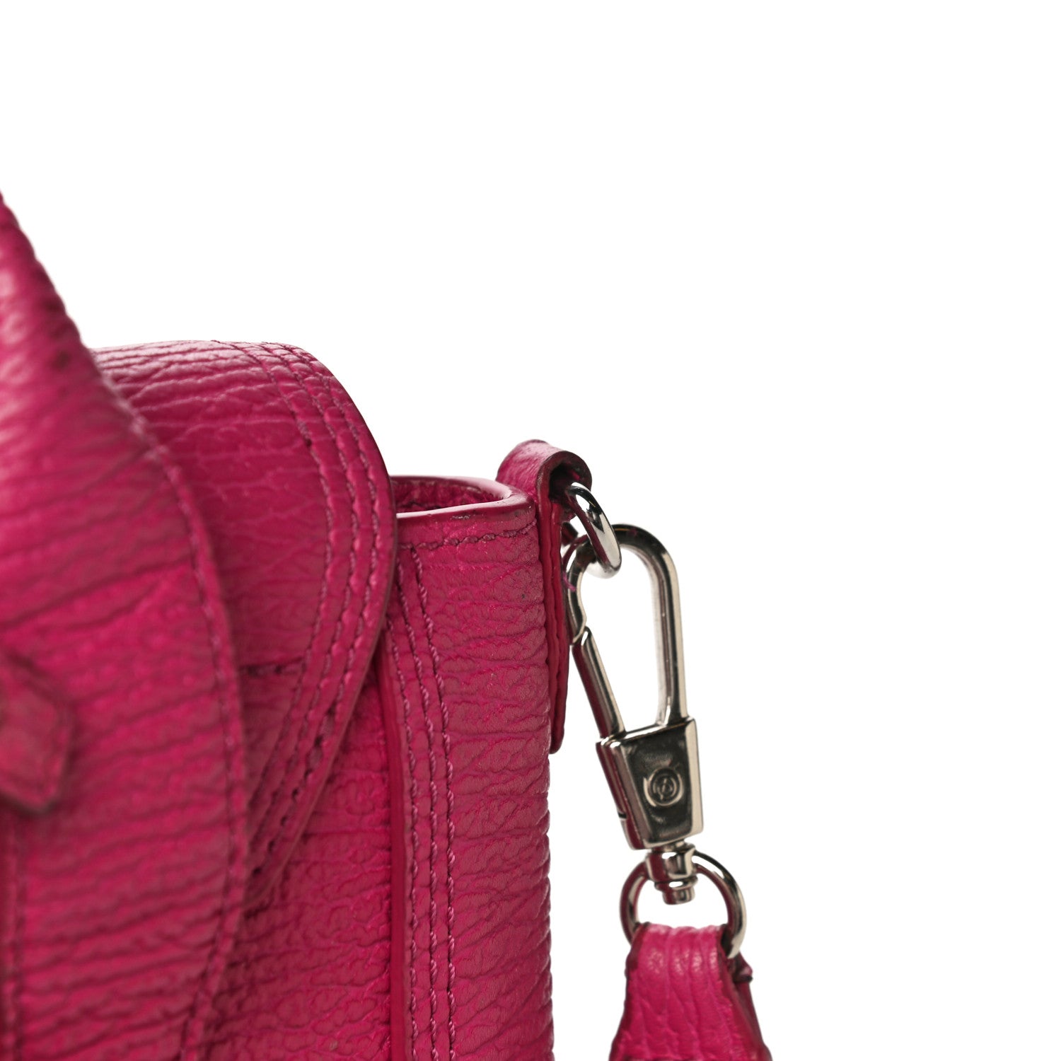 3.1 Phillip Lim Textured Calfskin Mini Pashli Satchel Fuschia 28 of 34