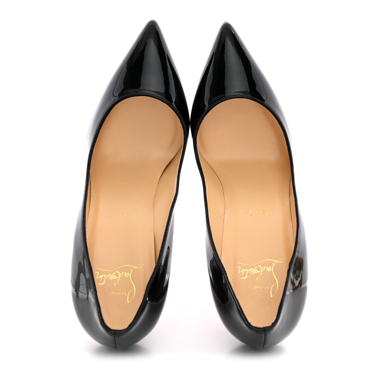 Christian Louboutin Patent Pigalle Follies 100 Pumps 36 Black 2 of 11
