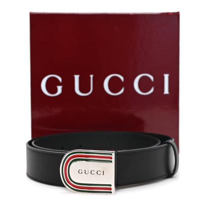 Gucci Moon Calfskin Round Plaque 85 34 Black 5 of 5