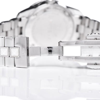 Christian Dior Stainless Steel Sapphire 29mm Christal Quartz Watch White 4 of 7