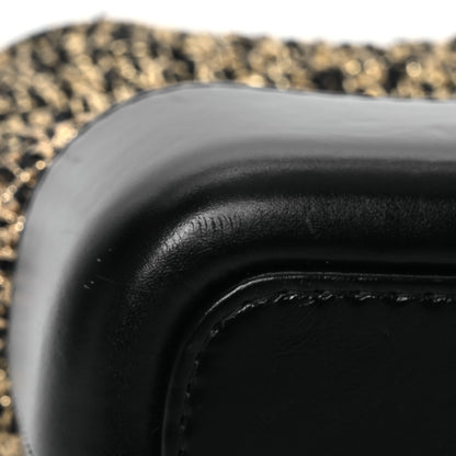 Chanel Tweed Calfskin Quilted Small Gabrielle Hobo Black Gold 12 of 14