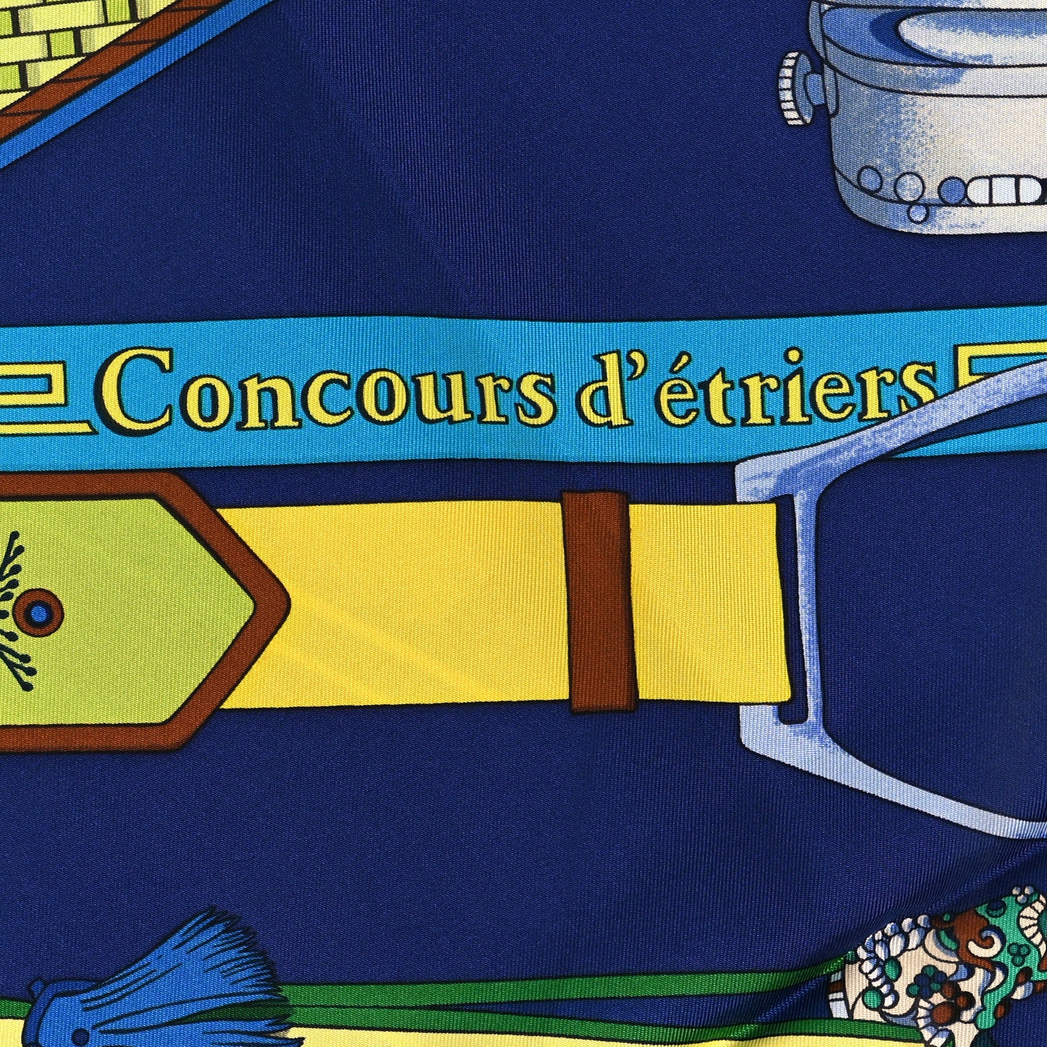 Hermes Silk Concours D'Etriers Scarf 90 5 of 5