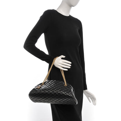 Chanel Aged Calfskin Quilted Medium Just Mademoiselle Black 2 of 8