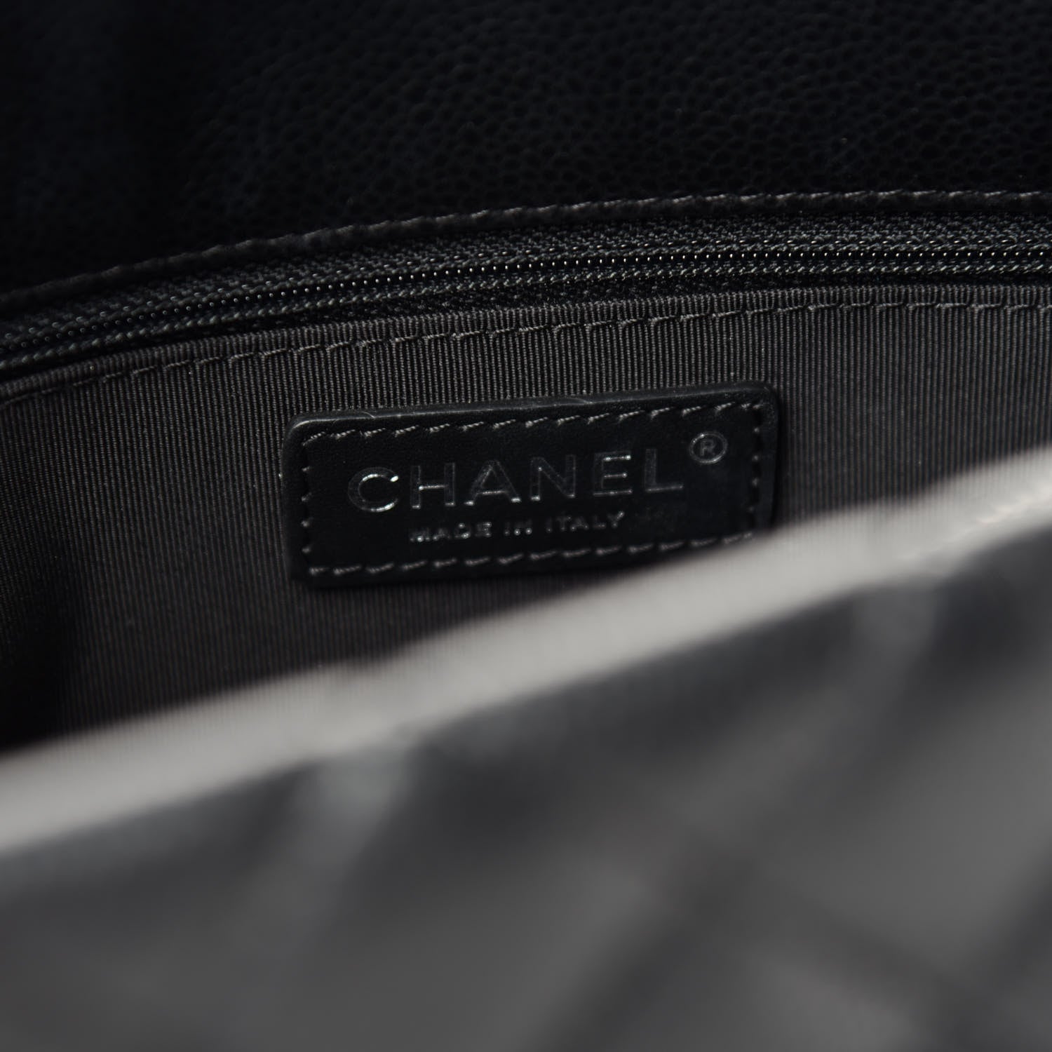 Chanel Caviar Quilted City Shopping Tote Black 6 of 10