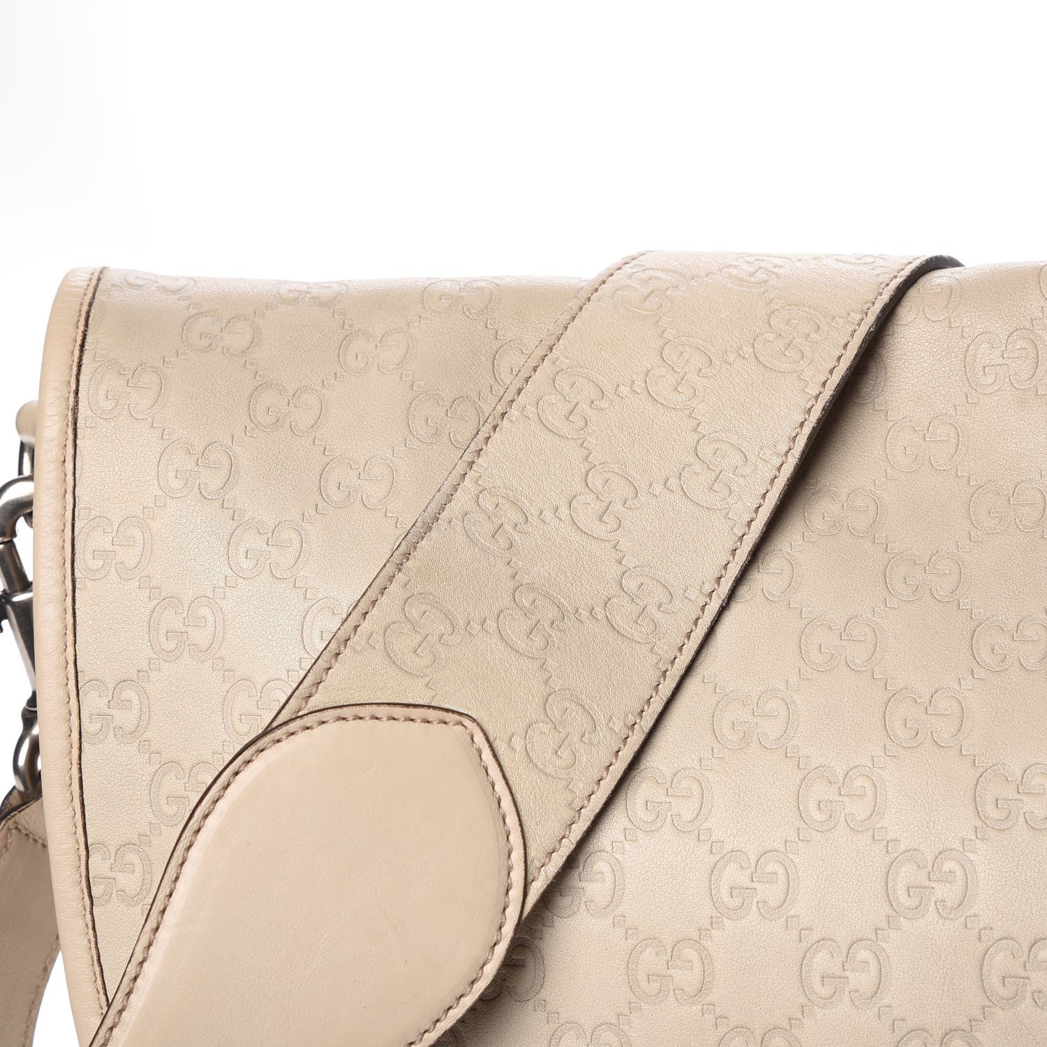 Gucci Guccissima Messenger Bag Ivory 8 of 12