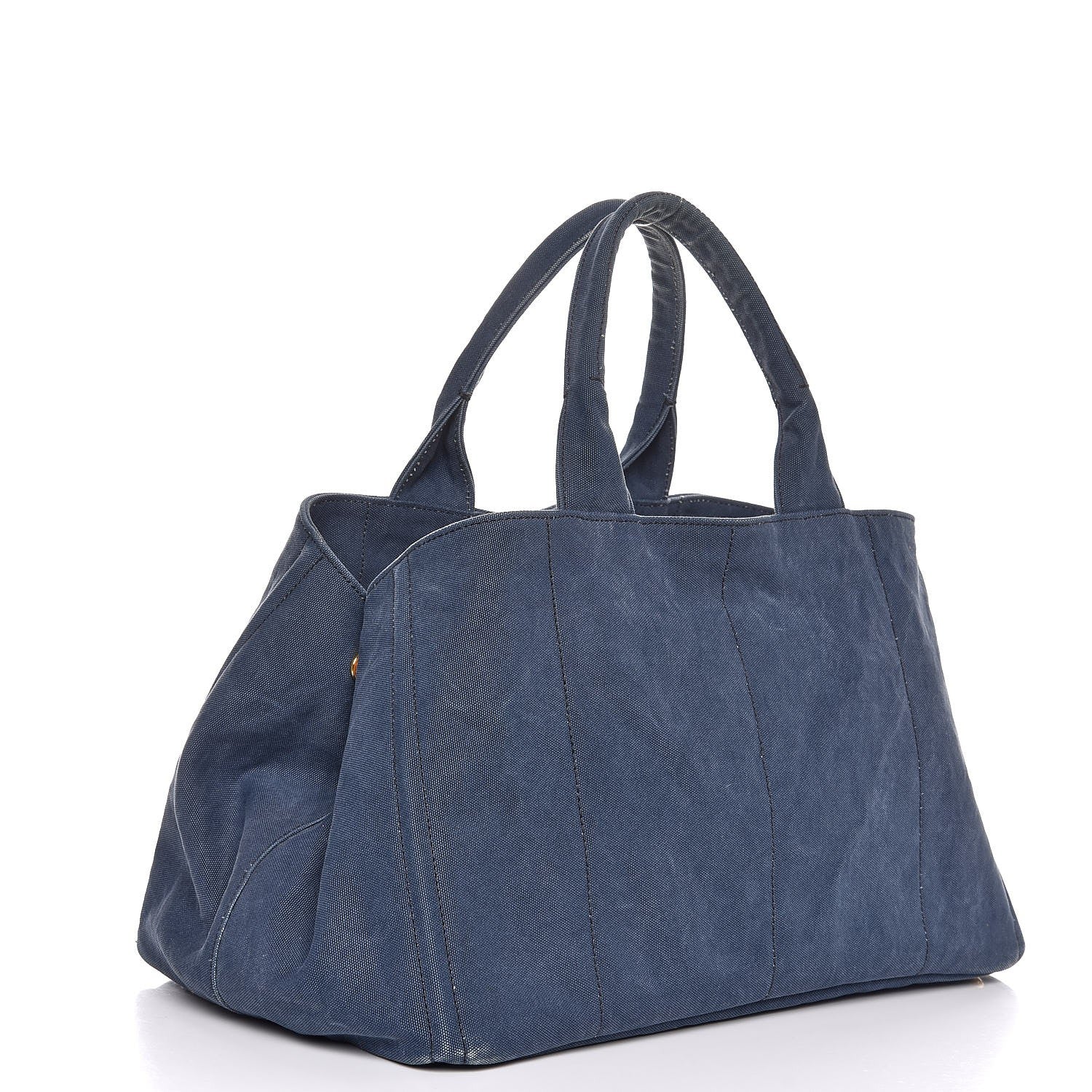 Prada Canapa Logo Shopping Tote Cobalto 3 of 6