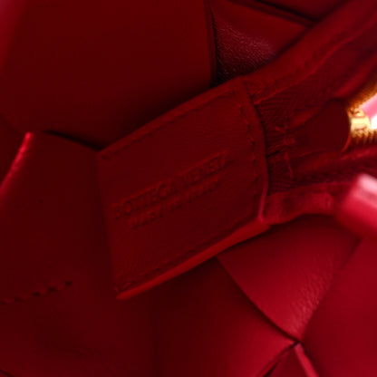 Bottega Veneta Lambskin Maxi Intrecciato Mini Cassette Camera Bag Cranberry 6 of 9