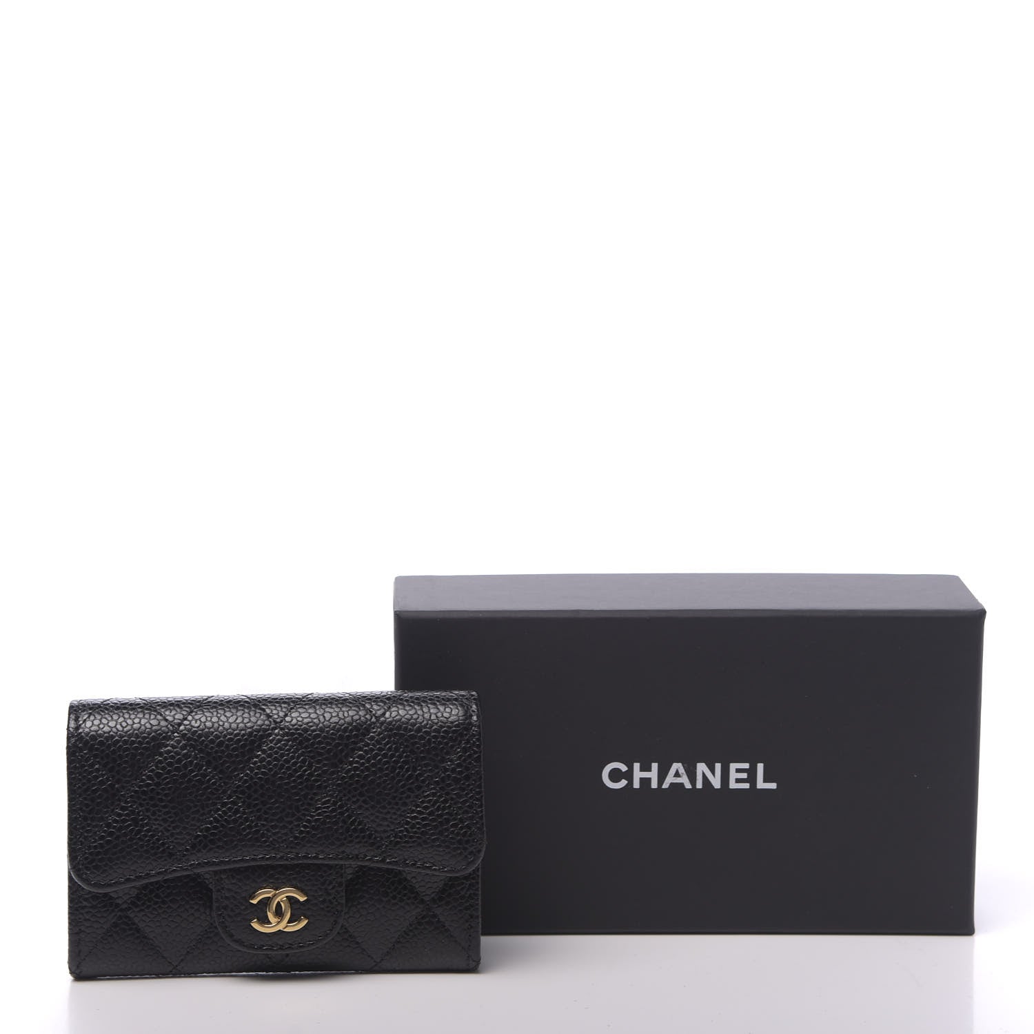 Chanel Caviar Quilted Flap Card Holder Black 9 of 9