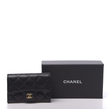 Chanel Caviar Quilted Flap Card Holder Black 9 of 9