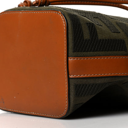 Fendi Canvas Vitello King F is Fendi FF Embroidered Mini Mon Tresor Bucket Bag Amazzonia Cuoio 11 of 12
