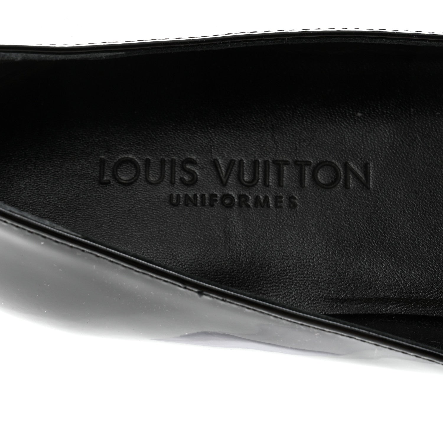 Louis Vuitton Patent Uniformes Ballerina Flat 37.5 Black 5 of 7