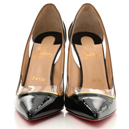 Christian Louboutin Patent PVC Specchio Cosmo 554 100 Pumps 38 Black 2 of 8