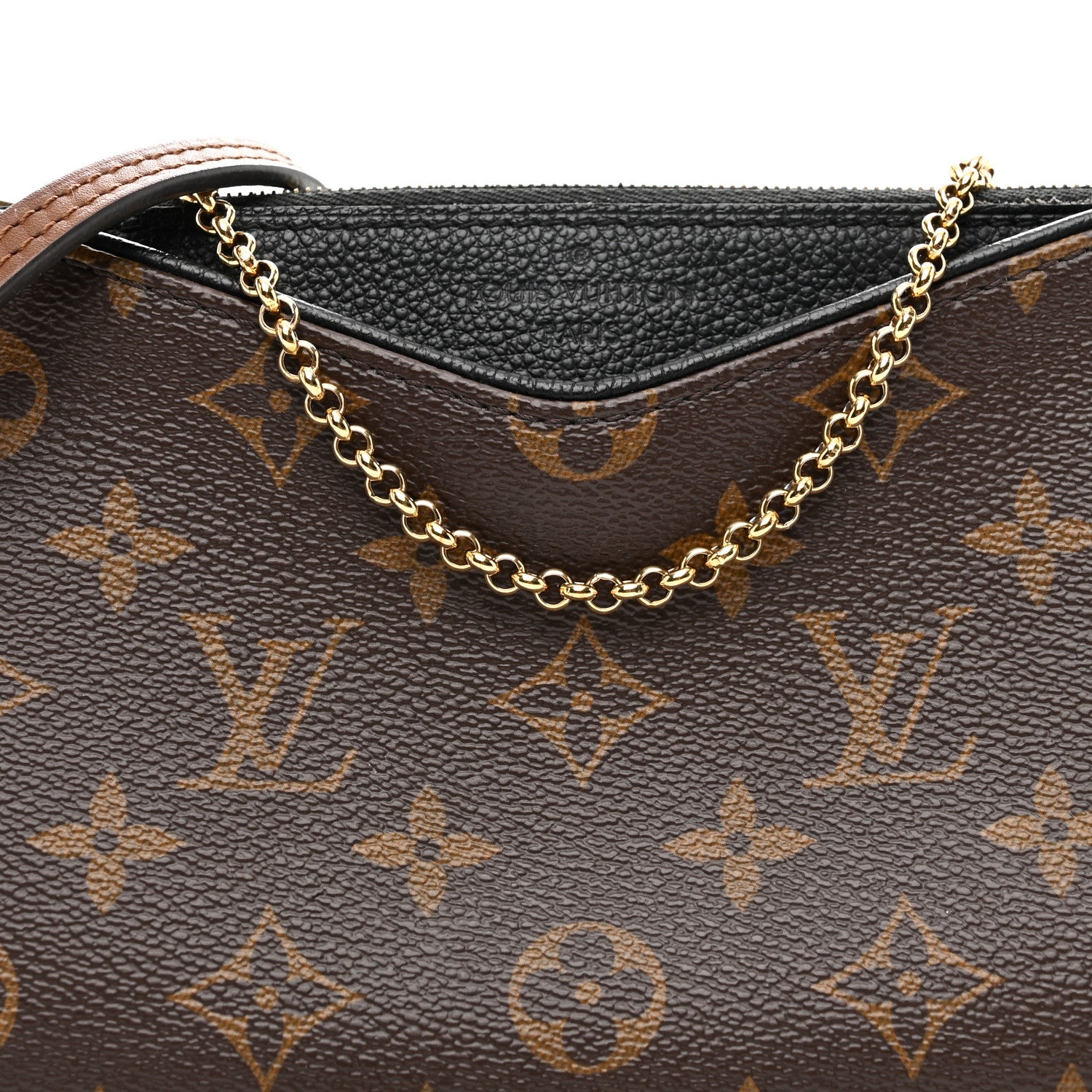 Louis Vuitton Monogram Pallas Clutch Black 8 of 11