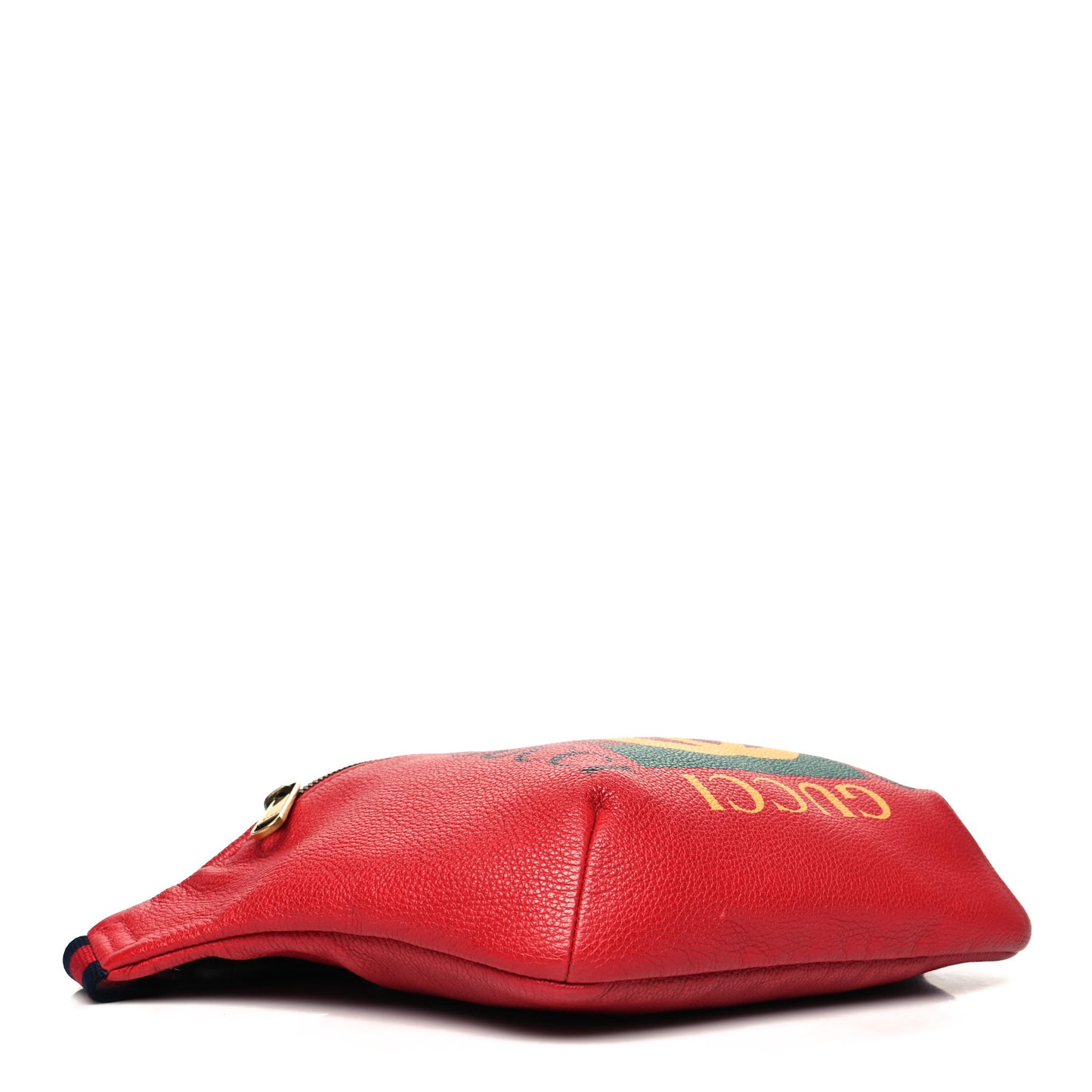 Grained Calfskin Logo Belt Bag Hibiscus Red