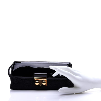 Louis Vuitton Satin Dentelle Pochette Black 2 of 10