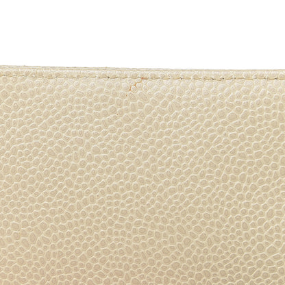 Chanel Caviar Vertical Quilted Small Single Flap Beige 15 of 19