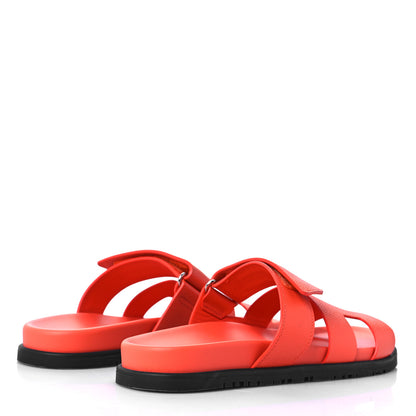 Hermes Epsom Womens Chypre Sandals 39 Rose Sorbet 4 of 10