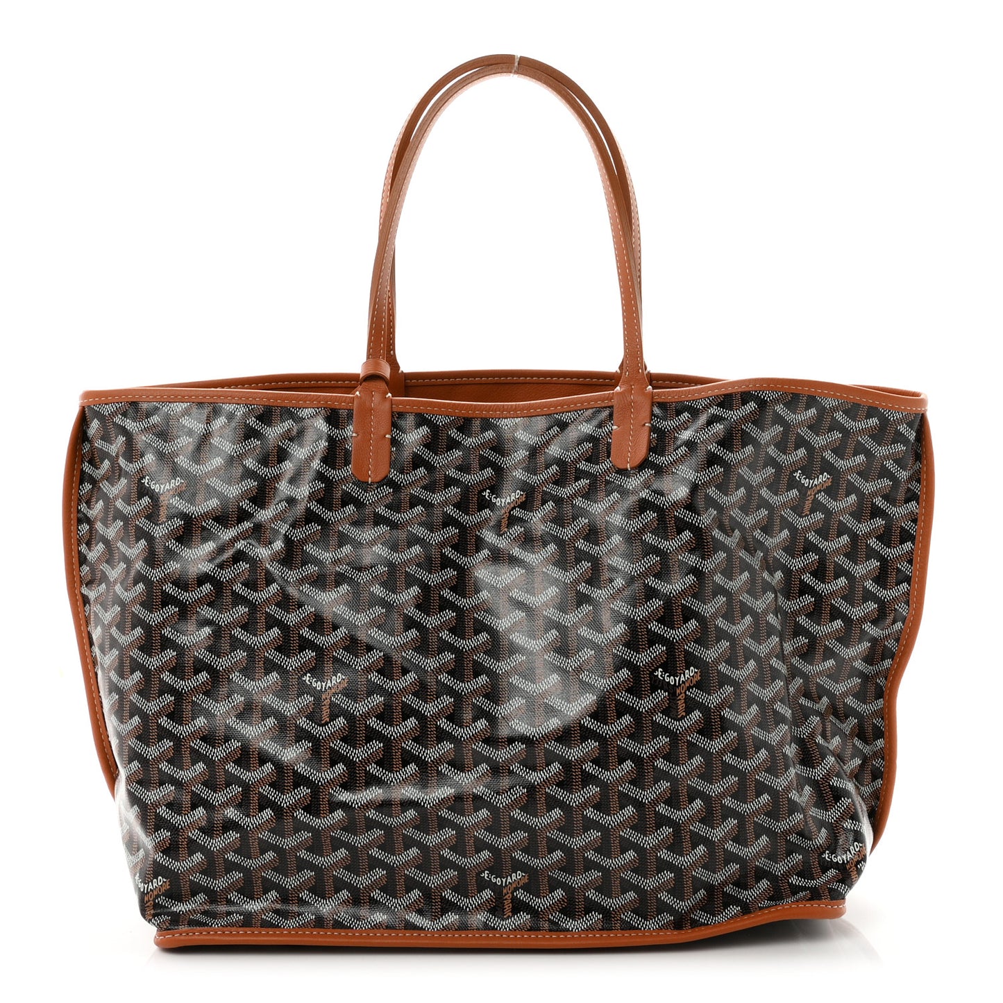 Goyardine Reversible Anjou PM Black Gold
