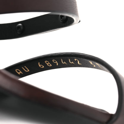 Saint Laurent Calfskin Cassandra 100 Sandals 37 Moro 10 of 11