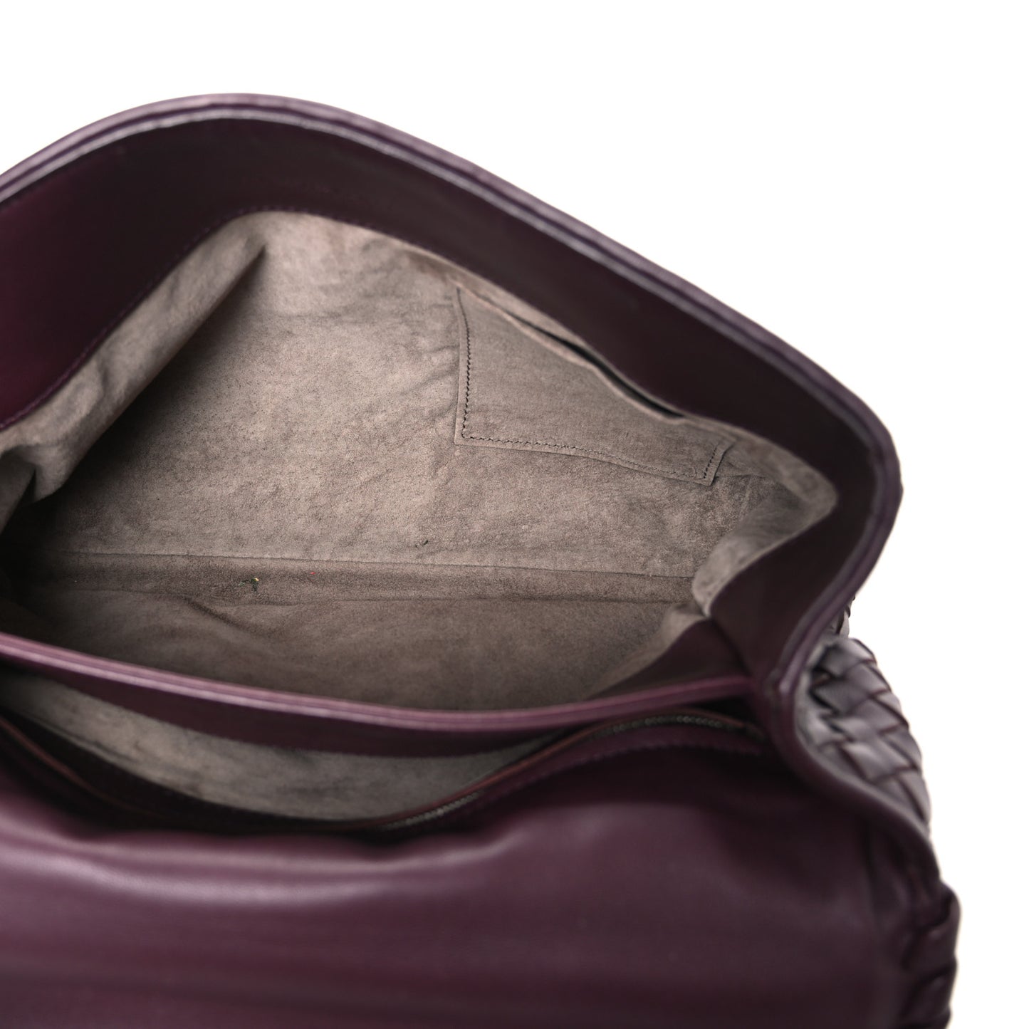 Nappa Intrecciato Large Olimpia Bag Burgundy