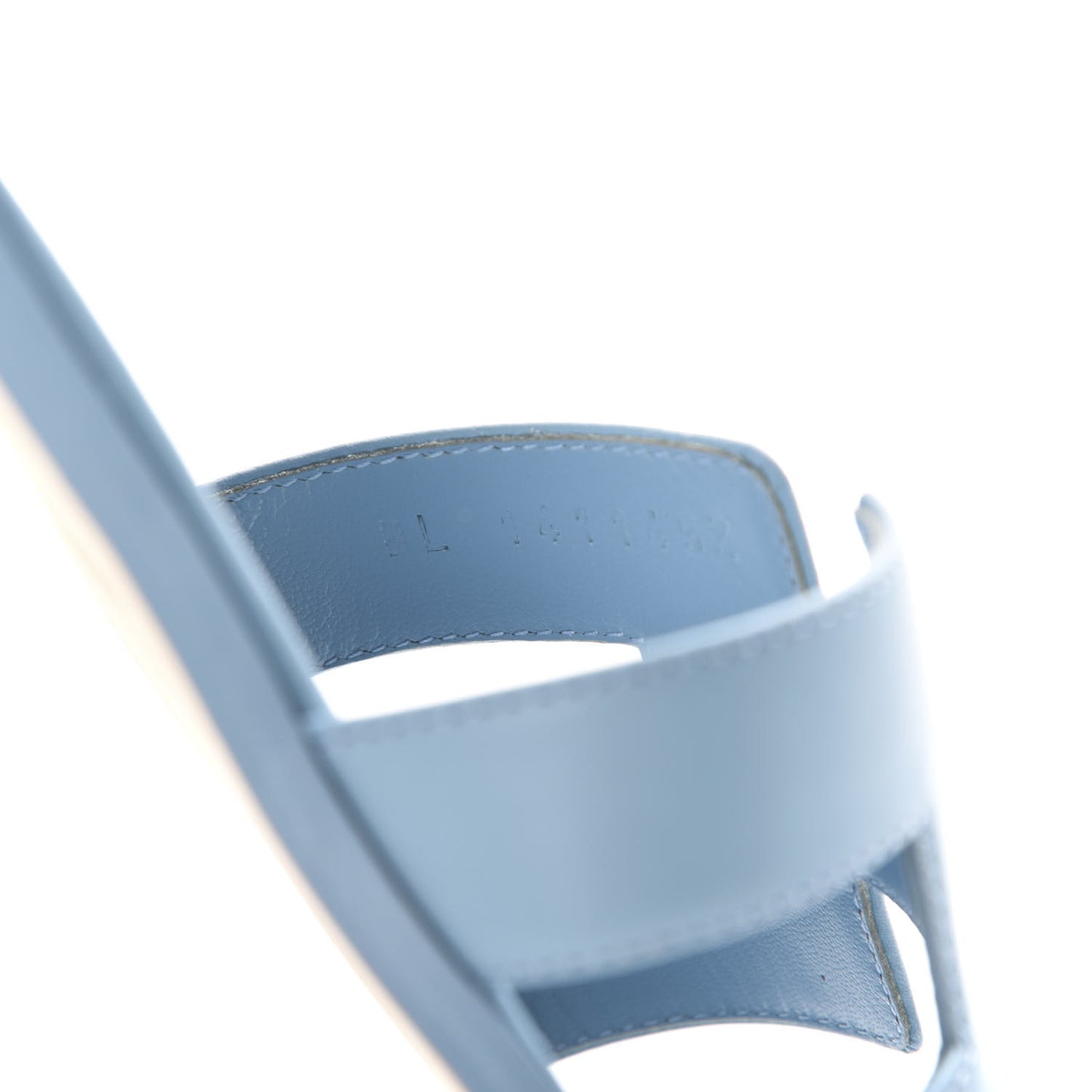 Calfskin Oran Sandals 37.5 Bleu Dorset