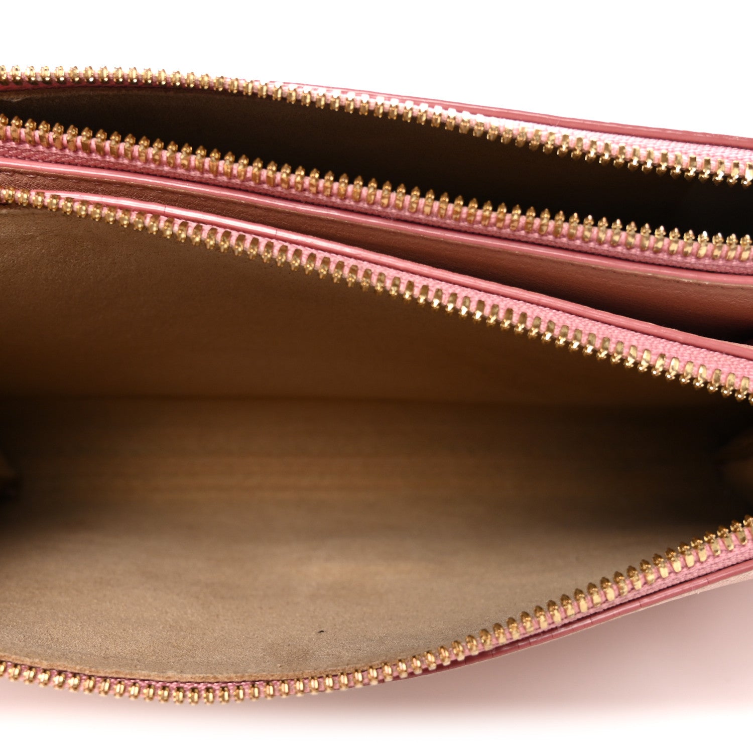 MCM Calfskin Ottomar Monogram Small Crossbody Zip Messenger Pouch Pink Blush 6 of 11