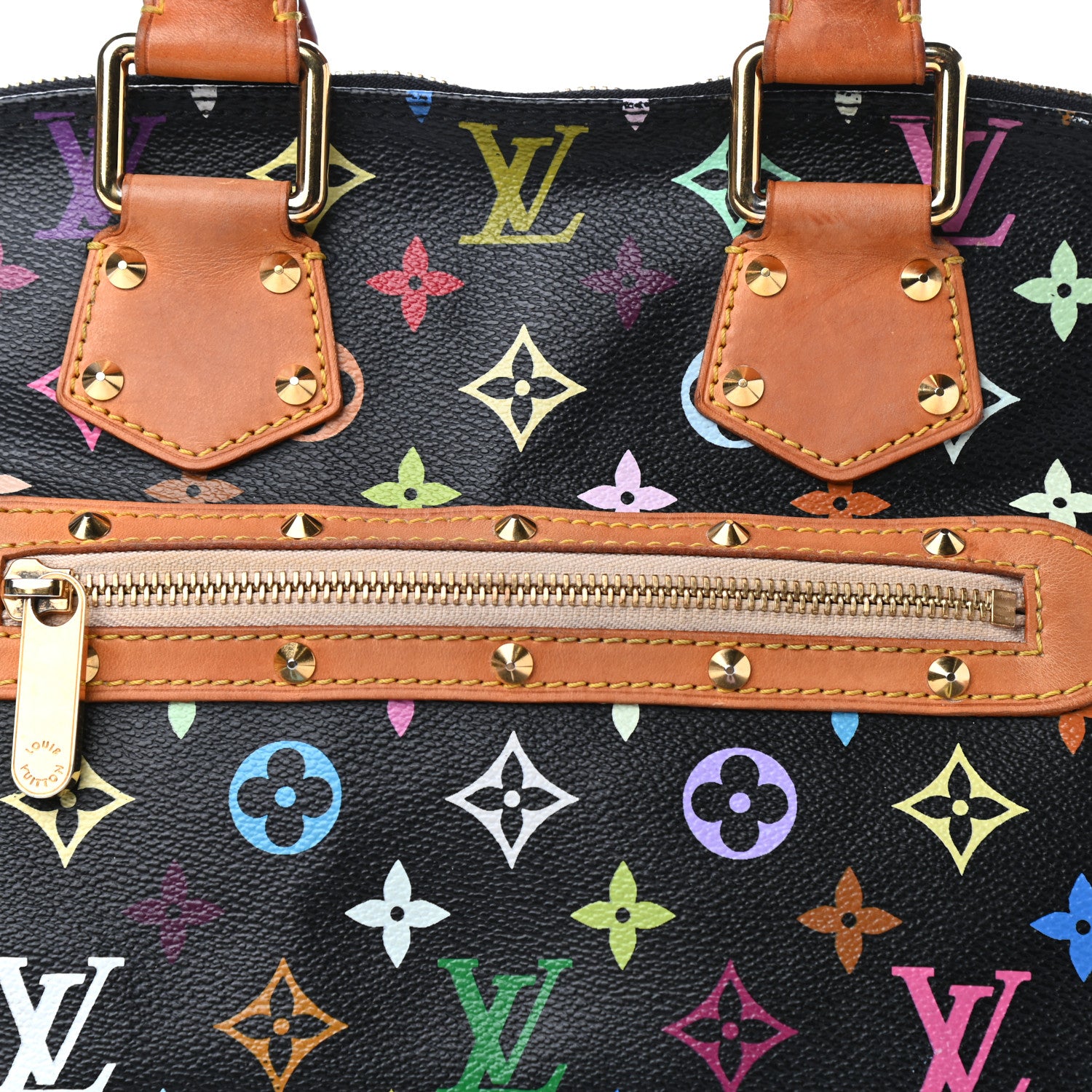 Louis Vuitton Monogram Multicolor Alma Black 10 of 11