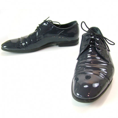 Gucci Patent Oxfords Men Shoes 6 Grey 1 of 9