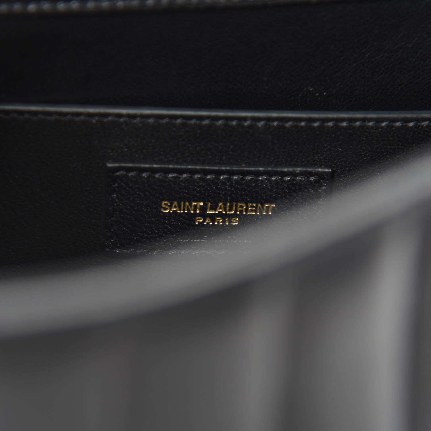 Saint Laurent Lambskin Matelasse Monogram Large Vicky Chain Bag Black 9 of 12