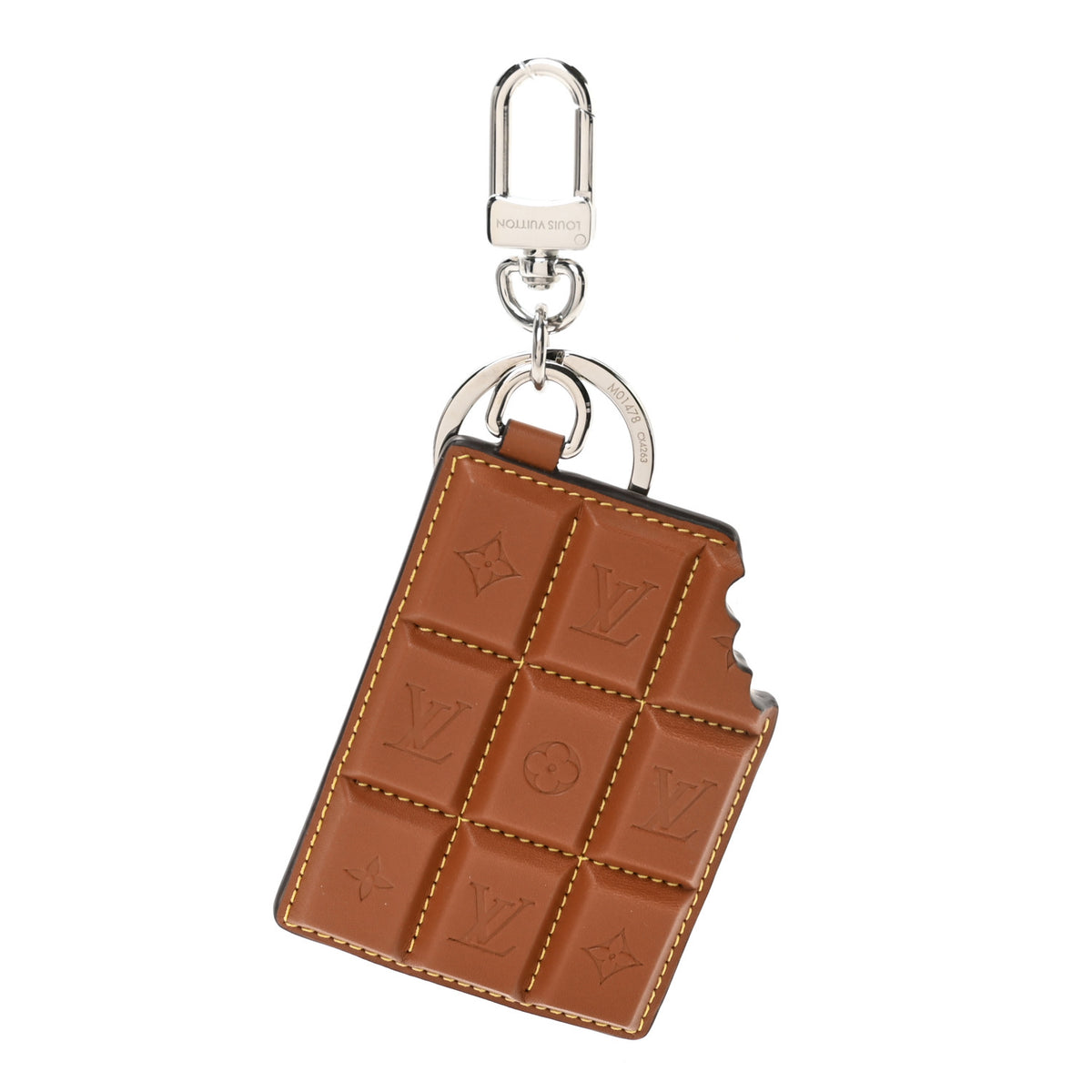 Monogram LV Chocolate Bar Bag Charm Key Holder
