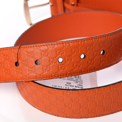 Gucci Soft Microguccissima 40mm Belt 90 36 Sun Orange 4 of 5