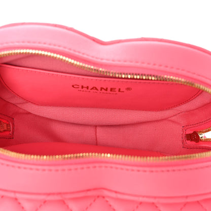 Chanel Lambskin Quilted CC In Love Heart Bag Pink 4 of 11