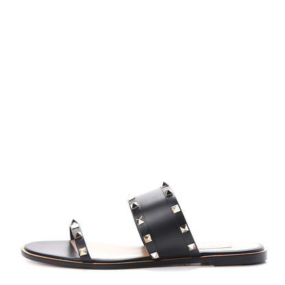 Valentino Garavani Nappa Rockstud Flat Sandals 41 Black 1 of 12