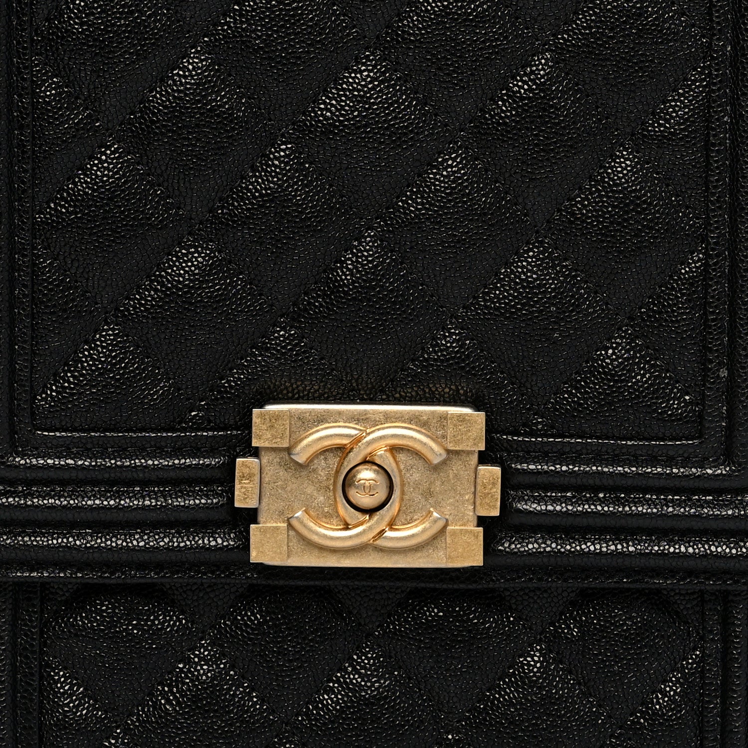Chanel Caviar Quilted North South Boy Flap Black 8 of 10