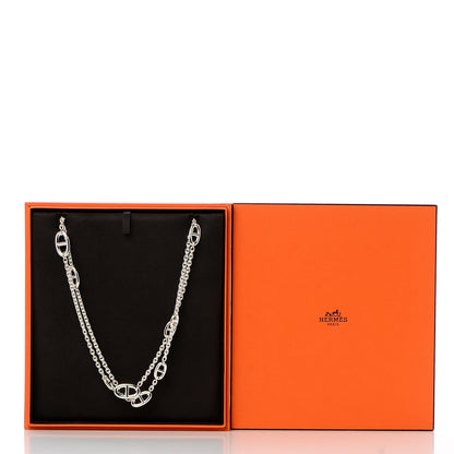 Hermes Sterling Silver Farandole Necklace 160 7 of 7