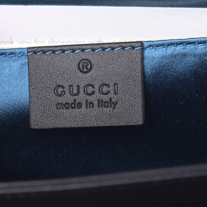 Gucci Suede Patent GG Web Small Ophidia Chain Shoulder Bag Black 6 of 10
